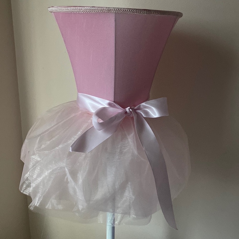 Pink ballerina lamp shade